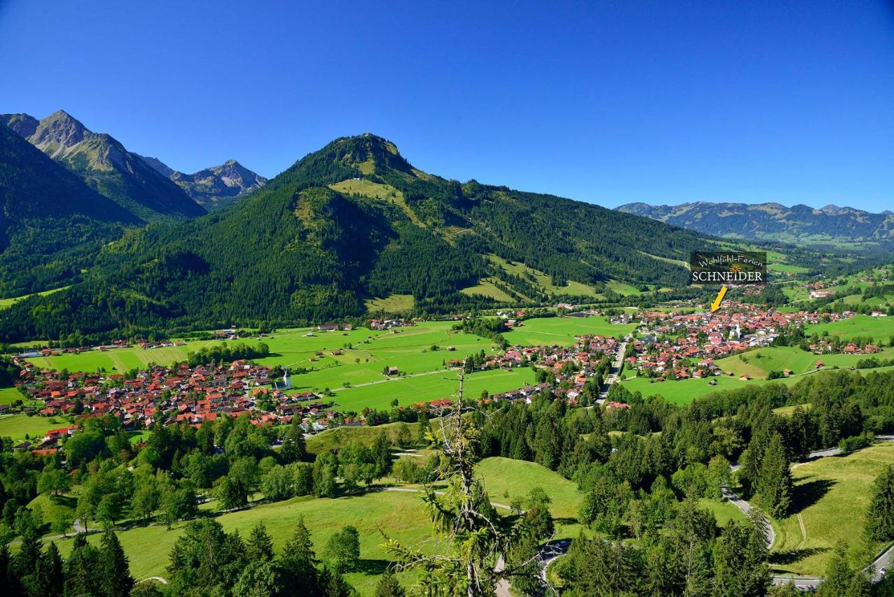 Wohlfuehl-Ferienwohnungen Schneider Bad Hindelang Exteriör bild